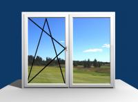 2-Luft,  Dreh-Kipp -  Fast med blad, Detta fönster har ett fönsterblad som kan öppnas inåt som vanligt sidohängt fönster, samma blad kan dessutom öppnas i överkant i två olika vädringslägen s.k. Dreh-Kipp. Den andra delen av fönster är fast men med ett blad monterat så att det ser exakt ut som den öppningsbara delen.

Levereras som standard med vitt handtag och 2-glas kassett. 

Valbara alternativ: Glaskassett,glasstruktur, handtag, kulör, ventilation, spröjs, genomgående profiler mm 

Tillbehör: persienner, myggnät, plisséer 

Min/max mått på detta fönster: 

Bredd:782 - 2800 mm 
Höjd: 455 - 1700 mm 

Min bredd per blad 385 mm 
Max bredd per blad 1400 mm 
 Lågt Pris!!!